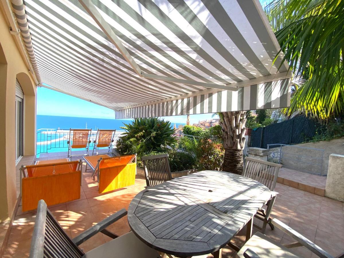 Villa L'Ensoleillee Vue Panoramique Mer, 250 M De La Plage Et Du Centre Ville Menton Exterior foto