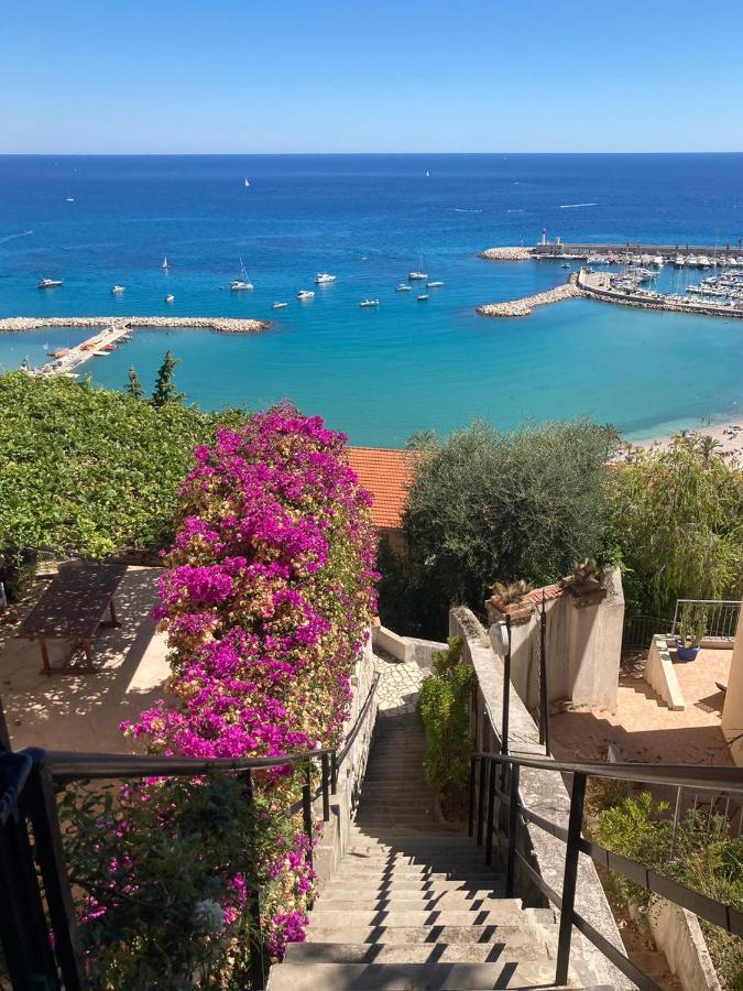 Villa L'Ensoleillee Vue Panoramique Mer, 250 M De La Plage Et Du Centre Ville Menton Exterior foto