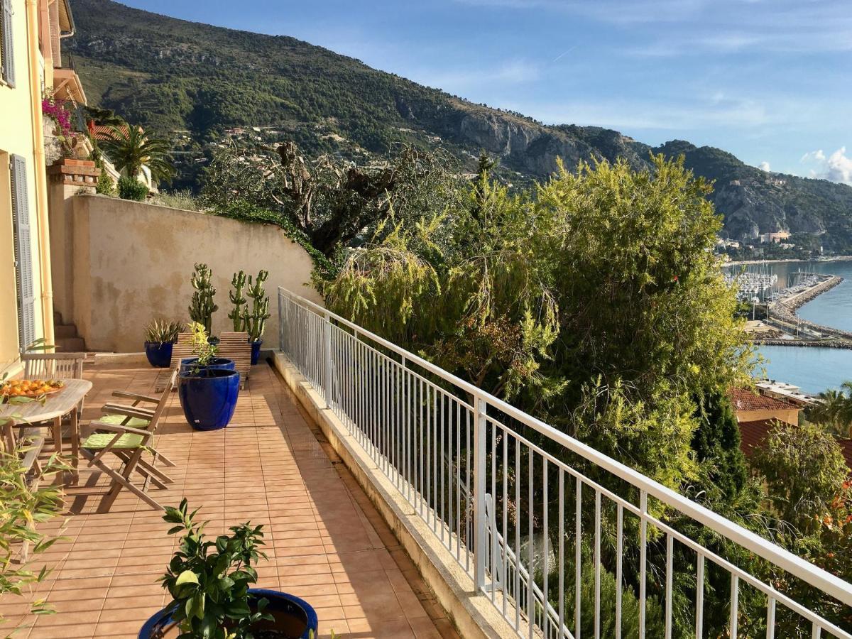 Villa L'Ensoleillee Vue Panoramique Mer, 250 M De La Plage Et Du Centre Ville Menton Exterior foto