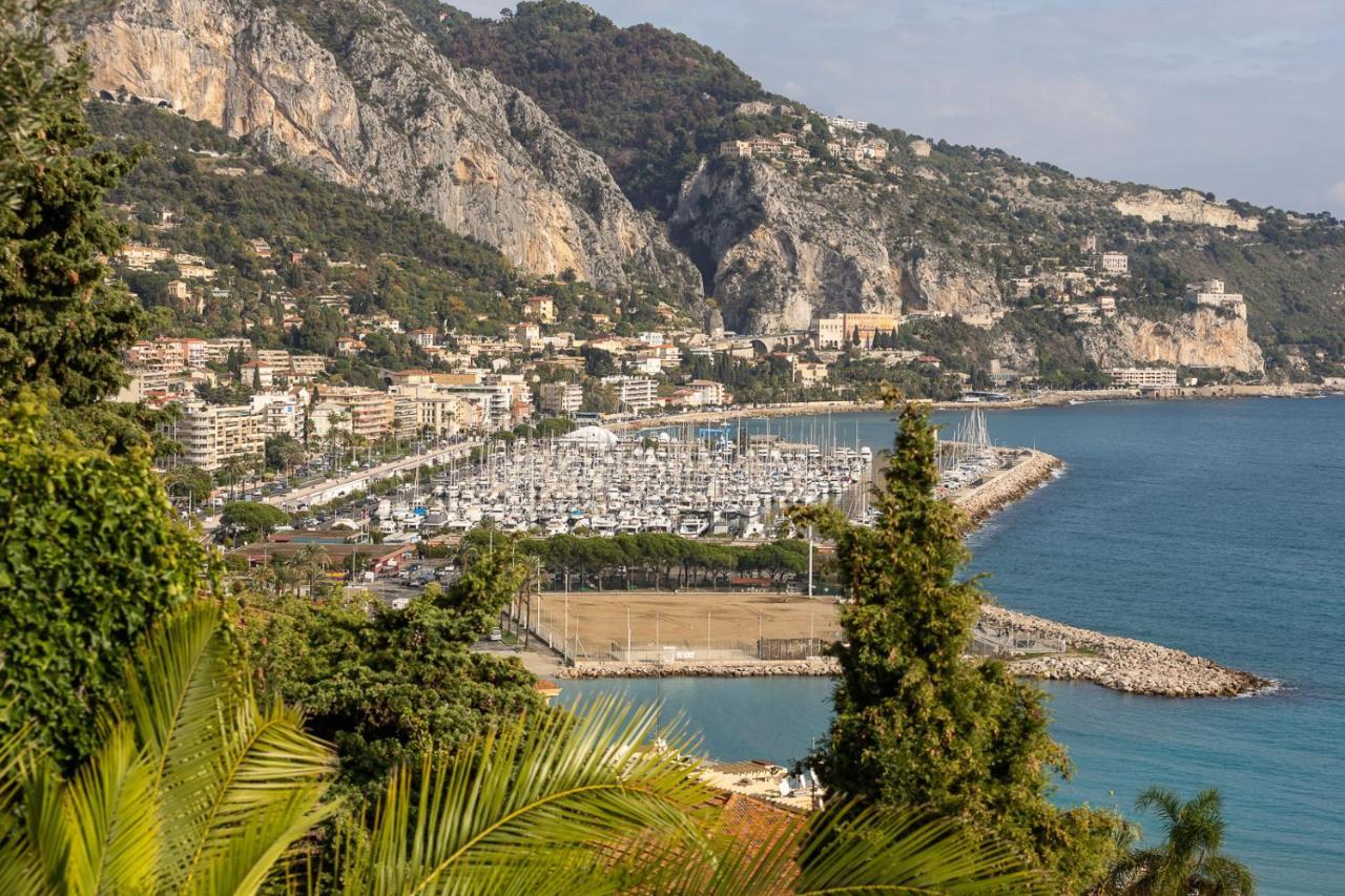 Villa L'Ensoleillee Vue Panoramique Mer, 250 M De La Plage Et Du Centre Ville Menton Exterior foto