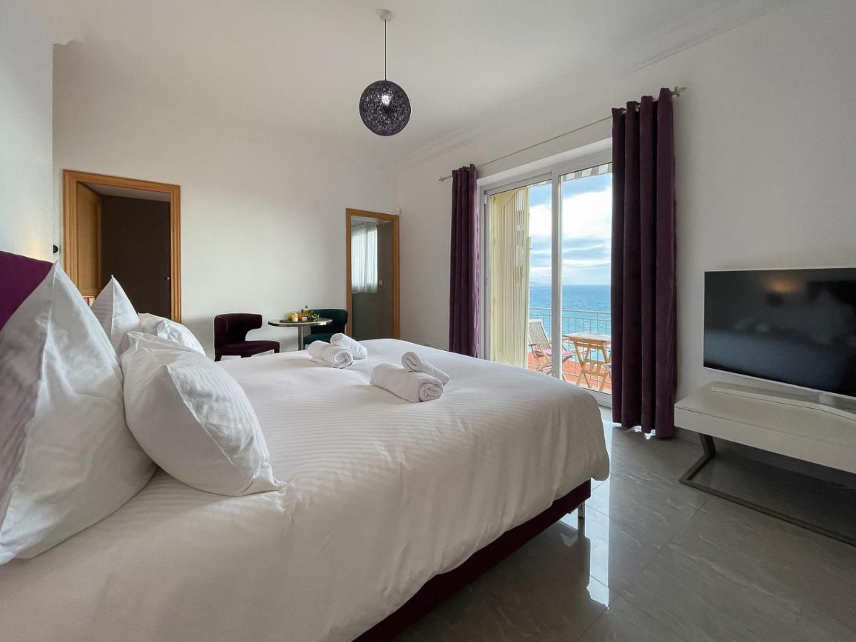 Villa L'Ensoleillee Vue Panoramique Mer, 250 M De La Plage Et Du Centre Ville Menton Exterior foto